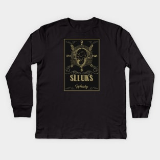 Tasteful Slluks whiskey logo design Kids Long Sleeve T-Shirt